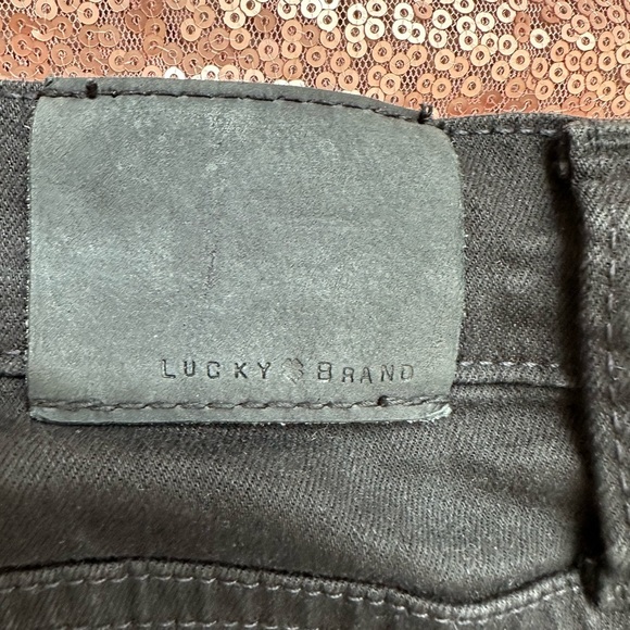 Lucky Brand Easy Rider Jeans Womens Size 32 Black Wash Mid Rise - Picture 6 of 9